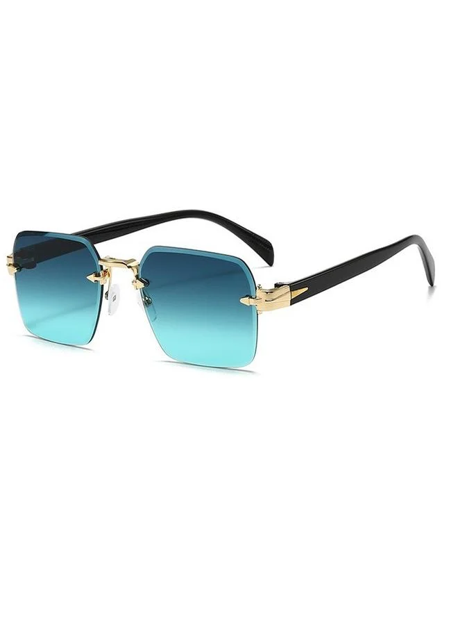 Take Two Retro Rimless Square Sunglasses