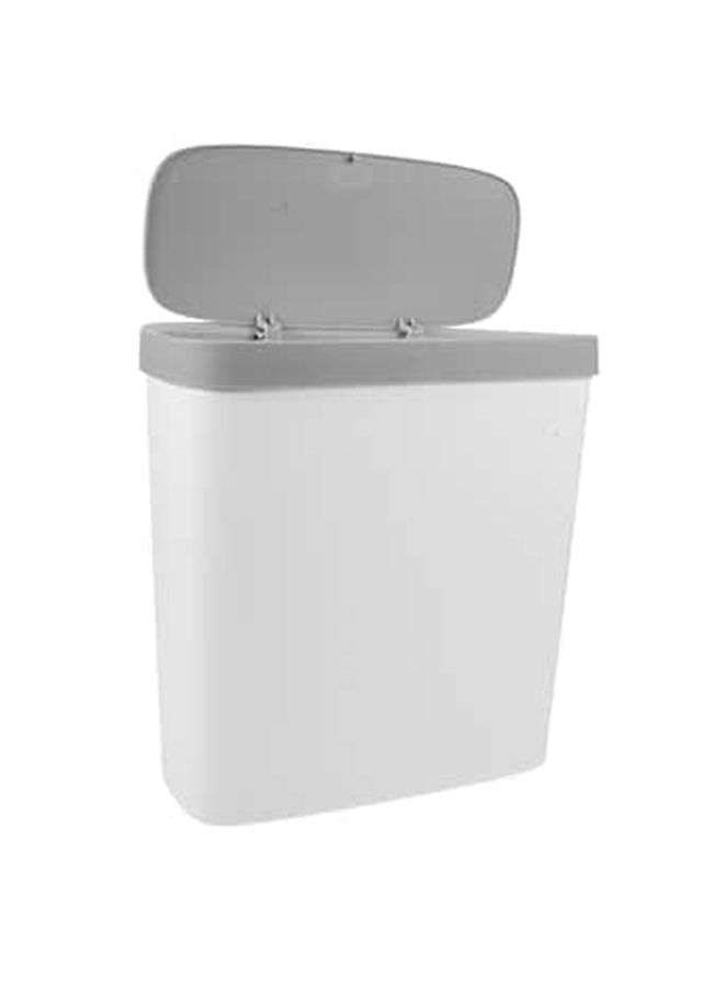 Space Friendly Press Open Lid PP Plastic Trash Can For Kitchen Bedroom Bathroom Office Stylish Small - Image 1
