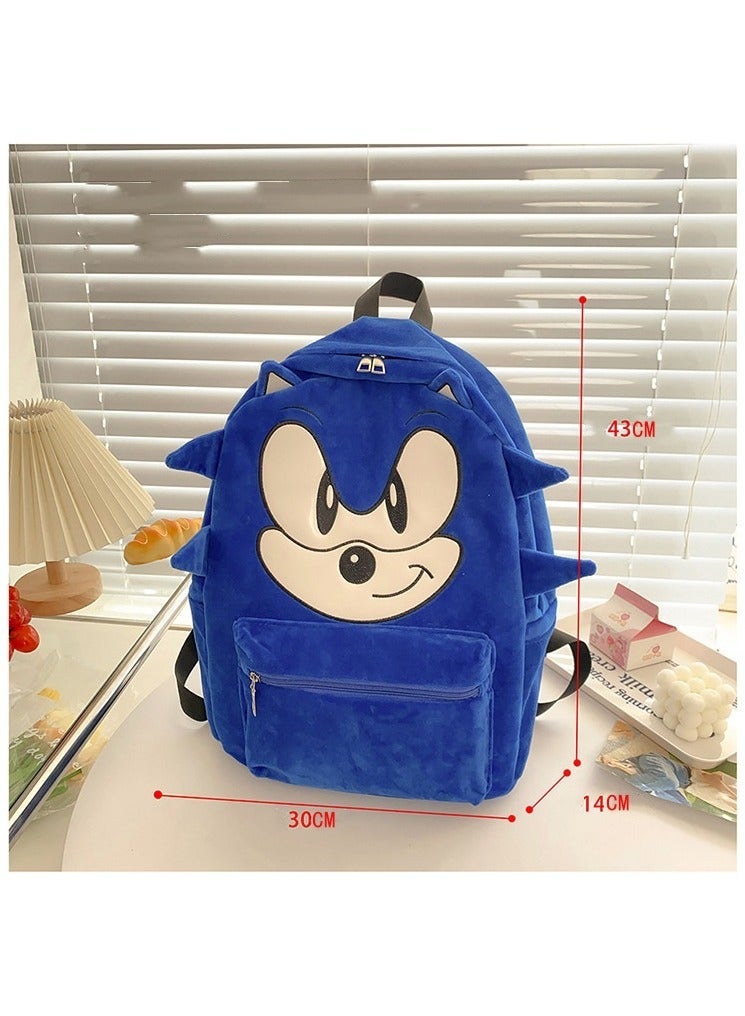 Sonic Cartoon Personalized Travel Backpack Men and Women Large Capacity Backpack High School College Student Backpack 43*30*14CM Plush - Image 5