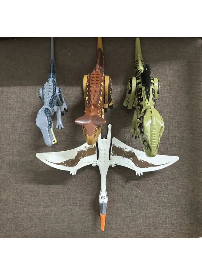 4Pcs Dinosaur Building Block Toy Set Educational Birthday Gift No Battery Needed - Image 5