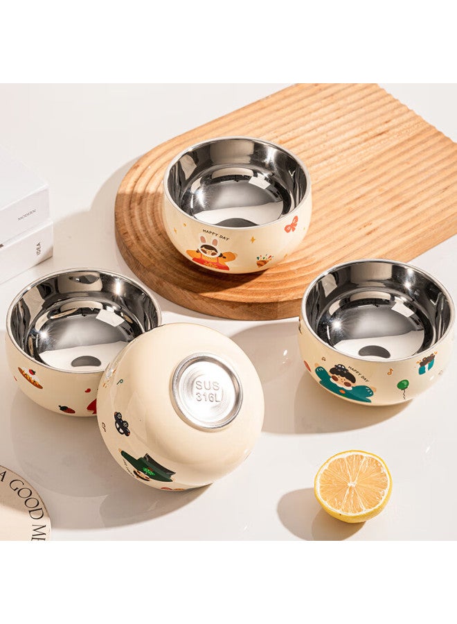 Treejack 316l Stainless Steel Cartoon Rice Bowl For Children, Kindergarten And Home Use, Baby Yogurt Fruit Bowl, Complementary Food Bowl, Soup Bowl - Image 4