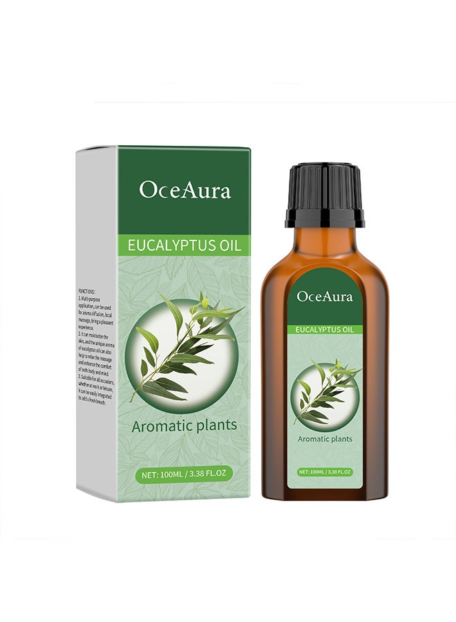 OceAura OCEAURA Eucalyptus Body Oil, gentle moisturizing, refreshing aroma, soothing and relaxing local massage - Image 1