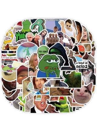 100Pcs Funny Meme Vinyl Stickers Pack DIY Vine Stickers For Laptop Phone Water Bottles Computer - pzsku/Z6B0BAD7FFABD817020ACZ/45/_/1701850248/ab929720-b2af-4af3-8662-b5d722661d40