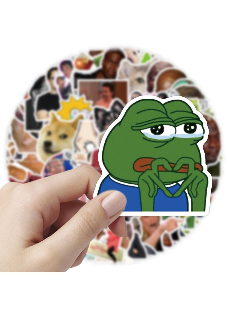 100Pcs Funny Meme Vinyl Stickers Pack DIY Vine Stickers For Laptop Phone Water Bottles Computer
