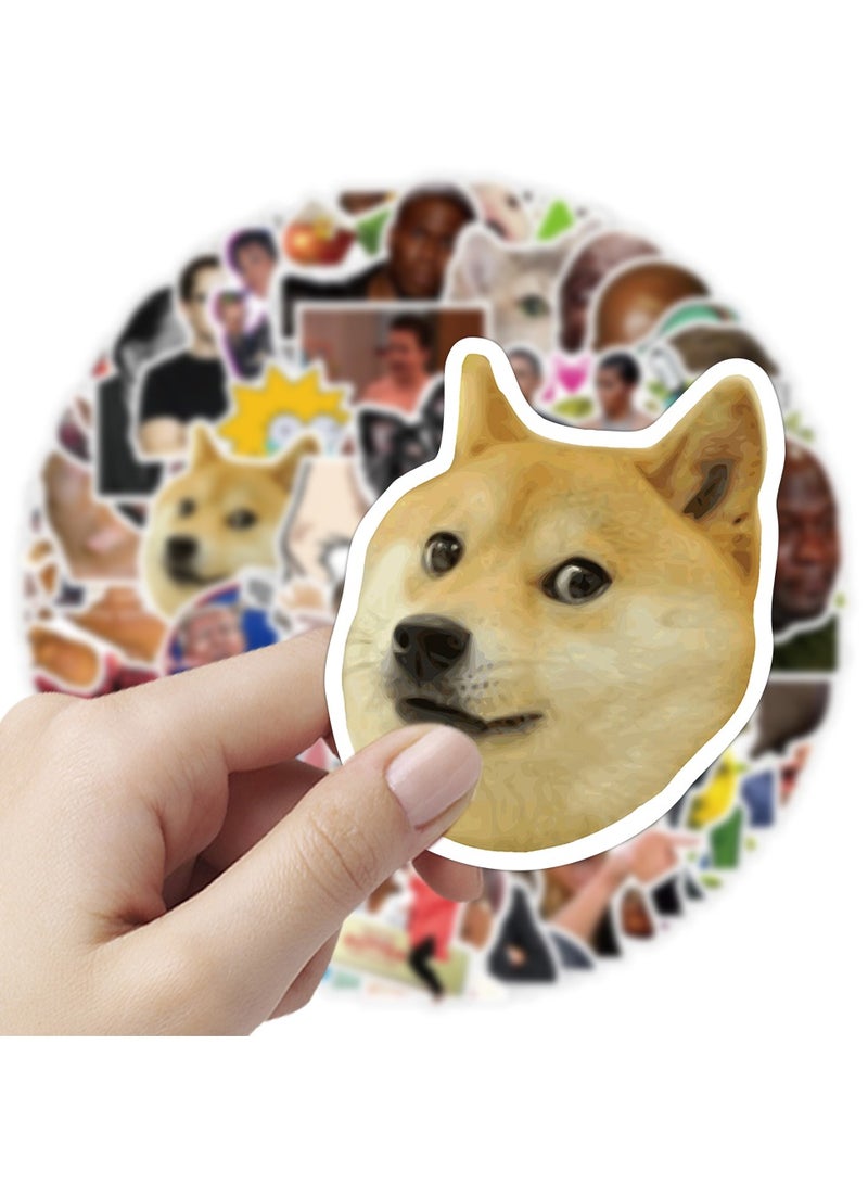 100Pcs Funny Meme Vinyl Stickers Pack DIY Vine Stickers For Laptop Phone Water Bottles Computer