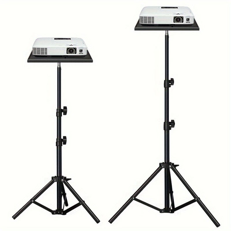 Foldable Projector Stand 62.99inch Tray Adjustable Height Portable For Laptop Office - Image 1