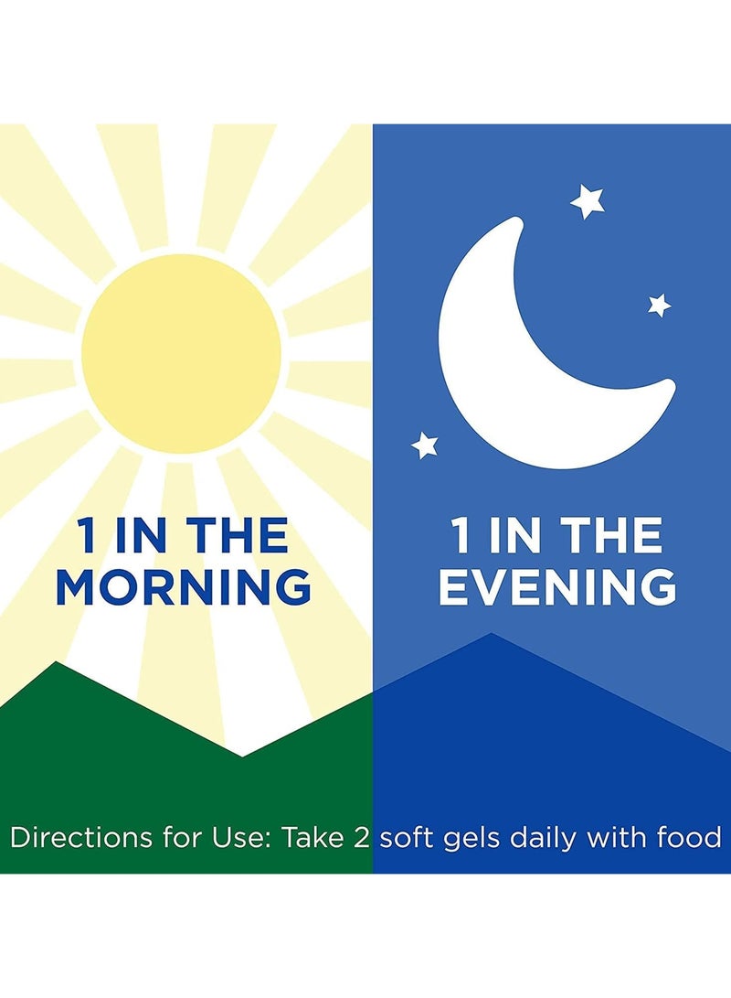 Bausch + Lomb مكمل فيتامينات ومعادن العين PreserVision REDS 2، يحتوي على لوتين، فيتامين C، زياكسانثين، زنك وفيتامين E، 120 كبسولة لينة - Image 3