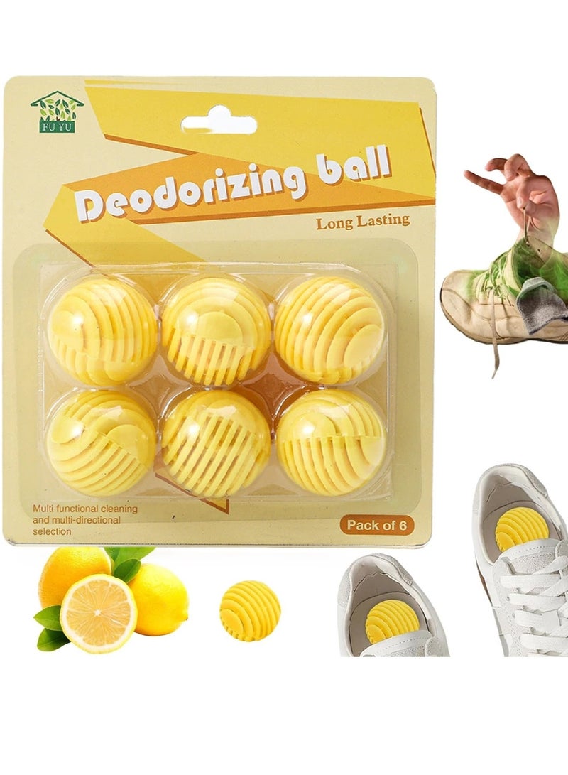 Shoe Deodorizer Balls, Azonee Shoe Freshener  Odor Remover, Long-Lasting Air Freshener for Shoes, 90 Days Use, Removes Bad Odor  Freshens Shoes, 6 PCS - Image 1