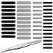 IOUALEY 44 Pack Phone Speaker Dustproof Stickers Protector with TweezersMesh Anti Dust Proof Adhesive Cover Kit Compatible with iPhone 15 14 13 12 11 Pro Max Mini X XS XR Plus 2 Sizes 2 Colors - Image 2