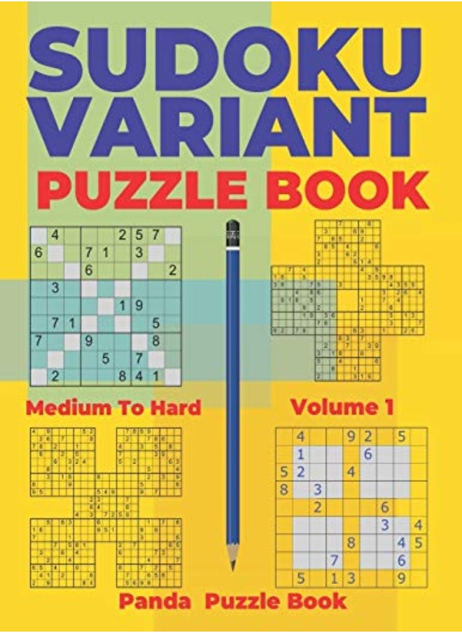 null - Sudoku Variants Puzzle Books Medium To Hard Volume 1 Sudoku Variations Puzzle Books Brain Games by Book, Panda Puzzle Paperback - Image 1