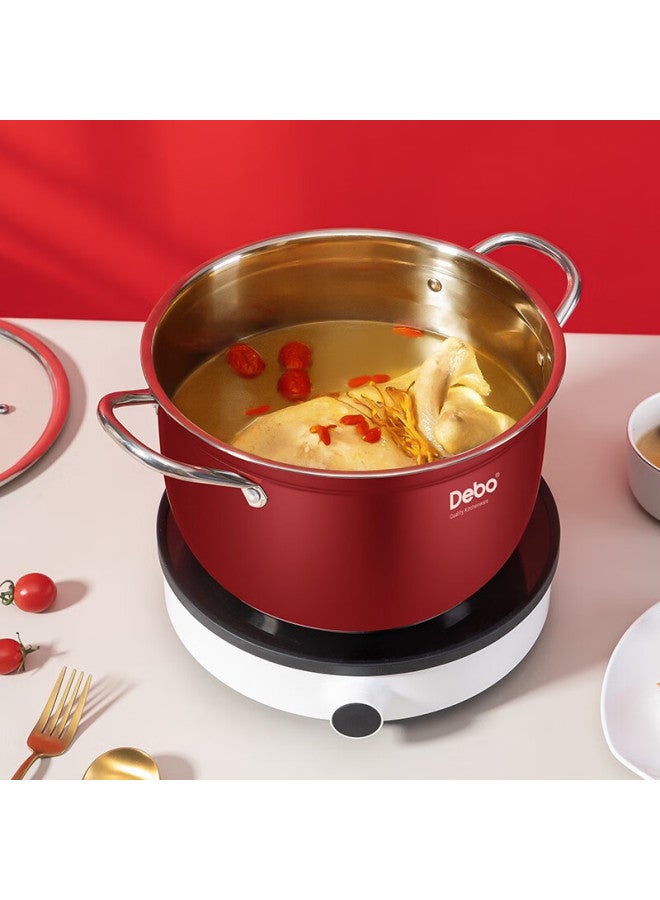 Debo Stainless Steel Soup Pot, Dual-purpose For Steaming And Cooking, Compatible With Gas And Induction Stoves, 26cm, Dep-ds310 - Image 2