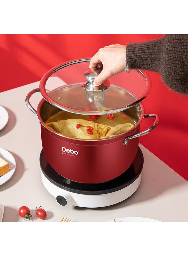 Debo Stainless Steel Soup Pot, Dual-purpose For Steaming And Cooking, Compatible With Gas And Induction Stoves, 26cm, Dep-ds310 - Image 4