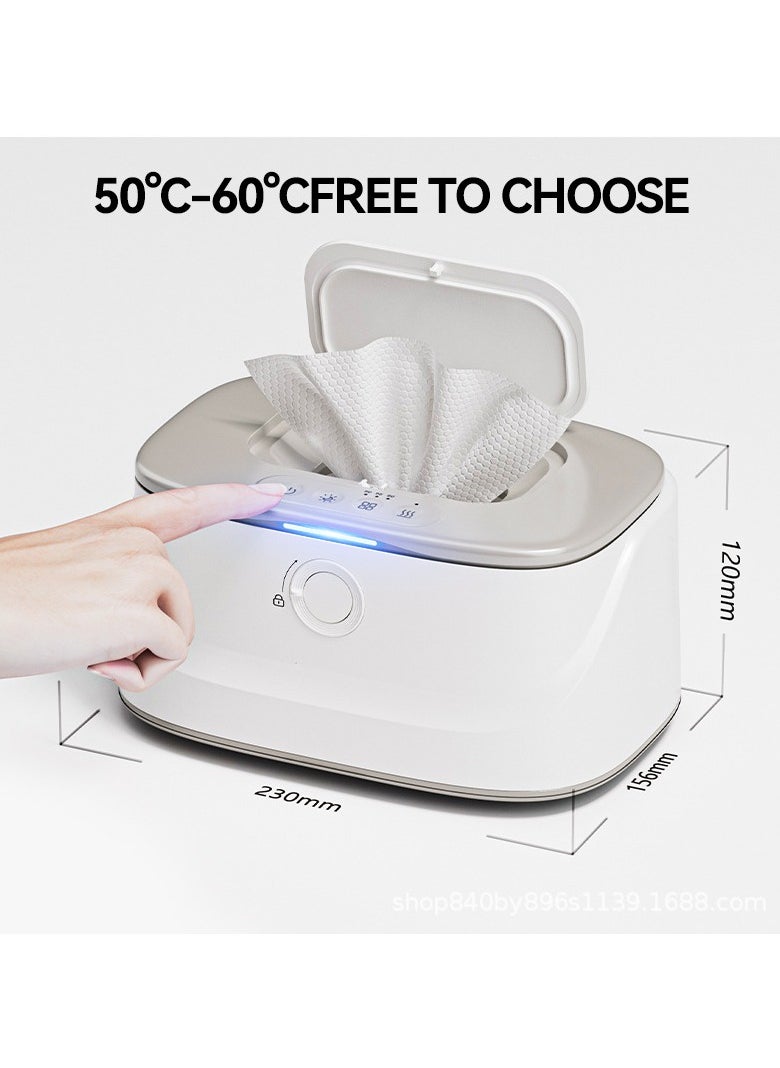 Generic - Baby Wipe Warmer with Night Light and 3 Heat Modes, Baby Shower Gifts for Mom, Wipe Warmer and Baby Wet Wipes Dispenser for Large Wipes, Wipes Warmer for Newborn Baby - Image 1