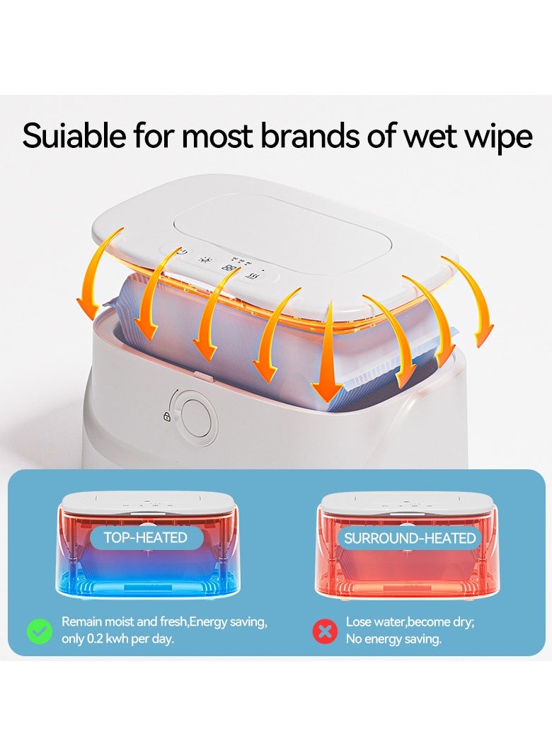 Generic - Baby Wipe Warmer with Night Light and 3 Heat Modes, Baby Shower Gifts for Mom, Wipe Warmer and Baby Wet Wipes Dispenser for Large Wipes, Wipes Warmer for Newborn Baby - Image 1