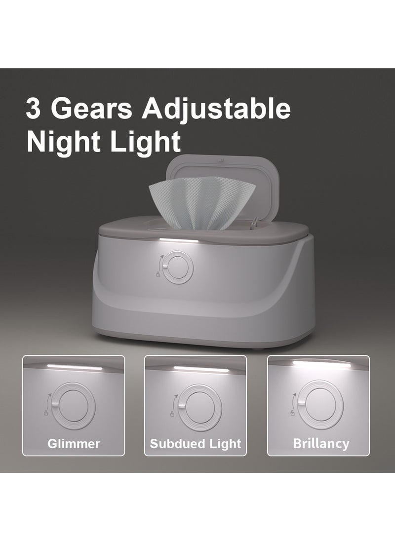 Generic - Baby Wipe Warmer with Night Light and 3 Heat Modes, Baby Shower Gifts for Mom, Wipe Warmer and Baby Wet Wipes Dispenser for Large Wipes, Wipes Warmer for Newborn Baby - Image 1