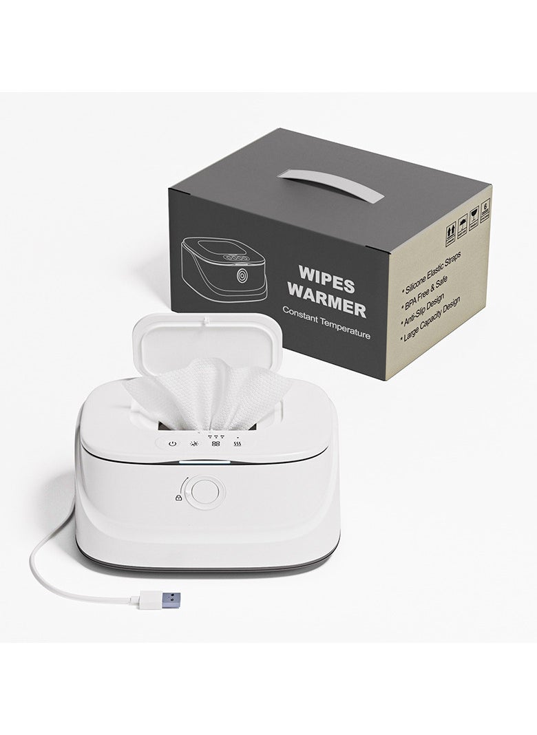 Generic - Baby Wipe Warmer with Night Light and 3 Heat Modes, Baby Shower Gifts for Mom, Wipe Warmer and Baby Wet Wipes Dispenser for Large Wipes, Wipes Warmer for Newborn Baby - Image 1
