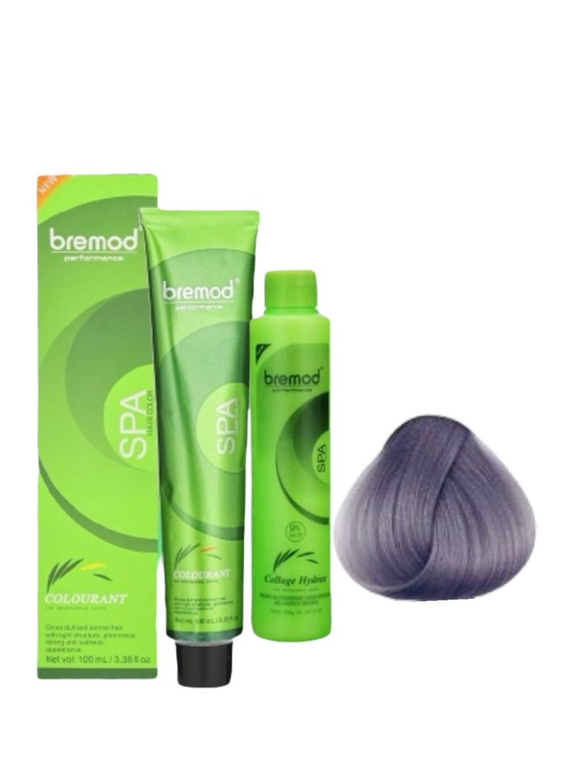 صبغة شعر أشقر رمادي رمادي بريمود مع أوكسي 9.01