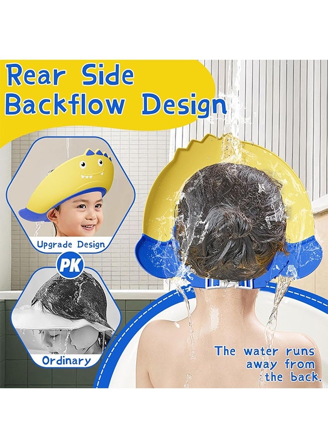 Baby Shower Cap Shield for Kids Bath Visor for Toddlers Shampoo Silicone Adjustable Visor Hat for Eye and Ear Protection for 1-9 Years Makes the Baby Bath More Fun - Image 2