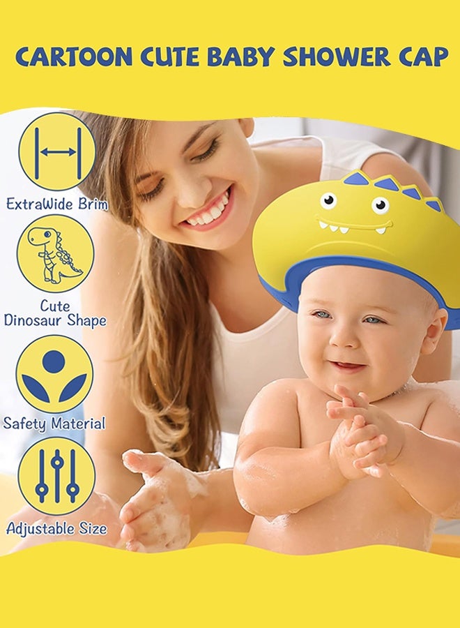Baby Shower Cap Shield for Kids Bath Visor for Toddlers Shampoo Silicone Adjustable Visor Hat for Eye and Ear Protection for 1-9 Years Makes the Baby Bath More Fun - Image 4