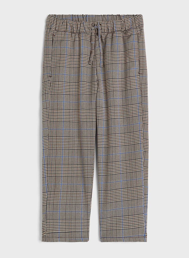 H&M Kids Checkered Straight Fit Joggers  - Image 1