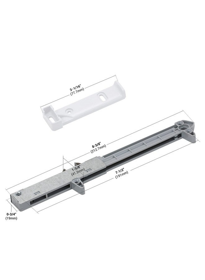 ROK 10-Pack Rok Hardware Soft Close for Wood Drawers/Soft Close Drawer Adapter/Add-On/Retrofit (White), SCD104W - Image 1