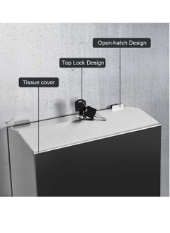 Generic wall-mounted comercial paper towel dispenser brushed stainless steel bathroom hand towel dispenser with lock design large capacity300p c-Fold  300 multi-fold capacity  - Image 3