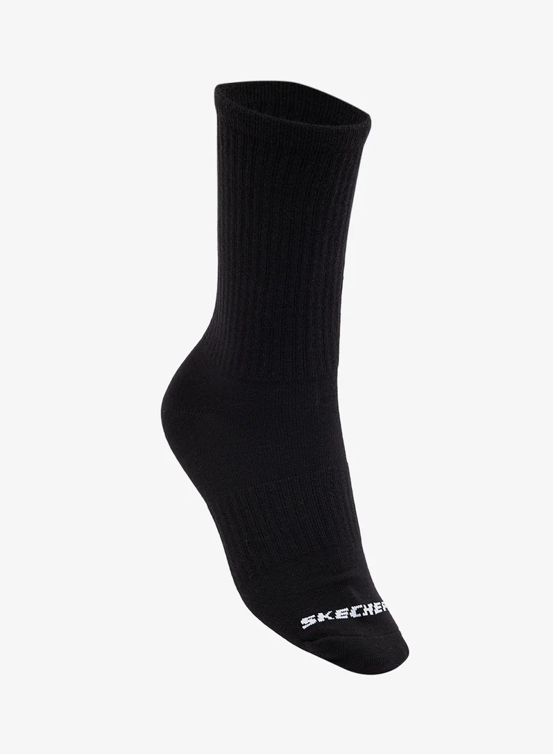 SKECHERS  3 Pack Non-Terry Crew Socks  | Best Price UAE