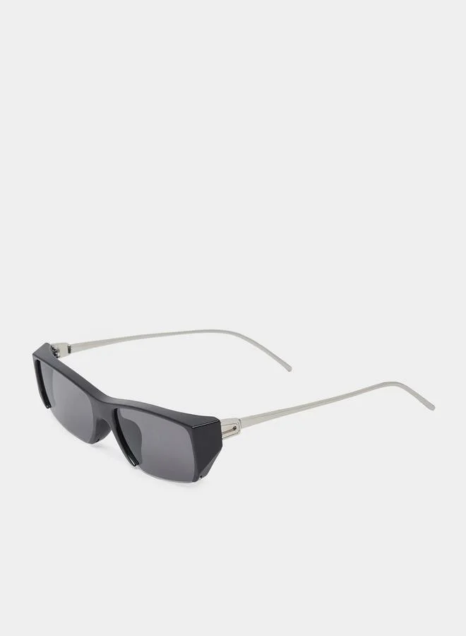 Styli Black Square Frame Sunglasses