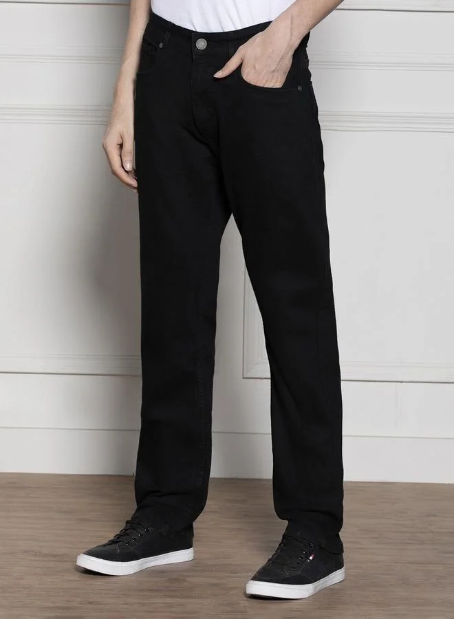 Dennis Lingo Men’s Relaxed Fit Black Jeans – Classic and Durable