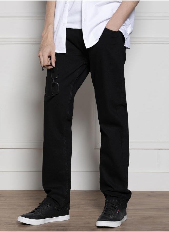 Dennis Lingo Men’s Relaxed Fit Black Jeans – Classic and Durable  - Image 2