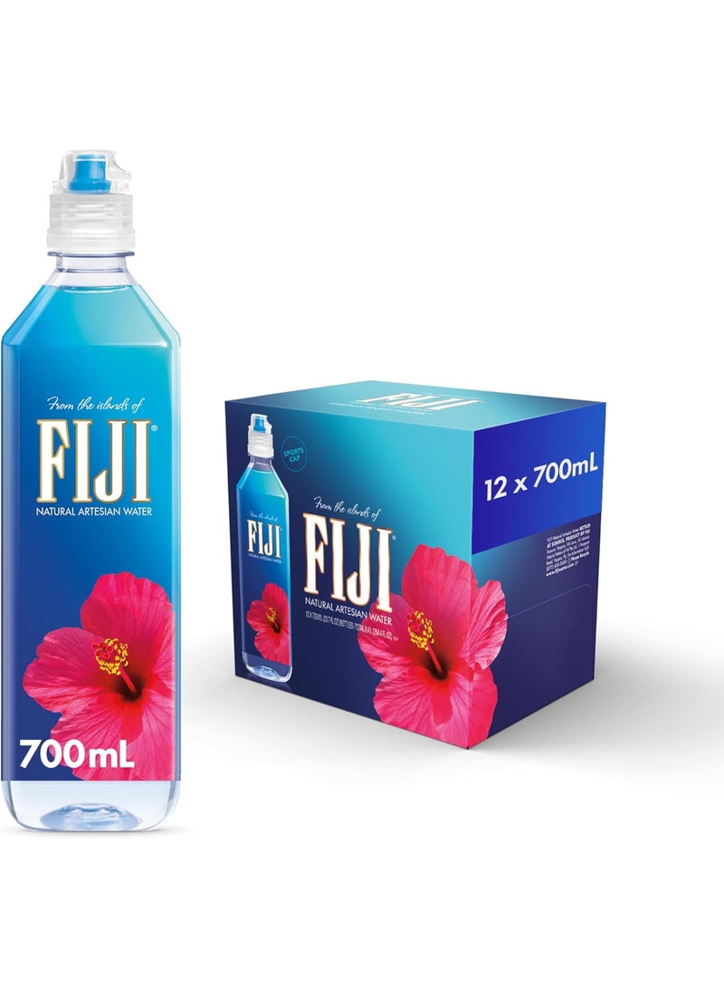 FIJI Water Sport Cap, 700 Ml, Pack Of 12