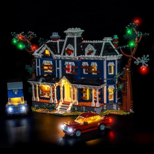 Hilighting Upgraded Led Light Kit Compatible with Lego Stranger Things The Creel House Building Set Lights Decoration Compatible with Lego 11370 Best Gifts for Adults Model Not Included - Image 1