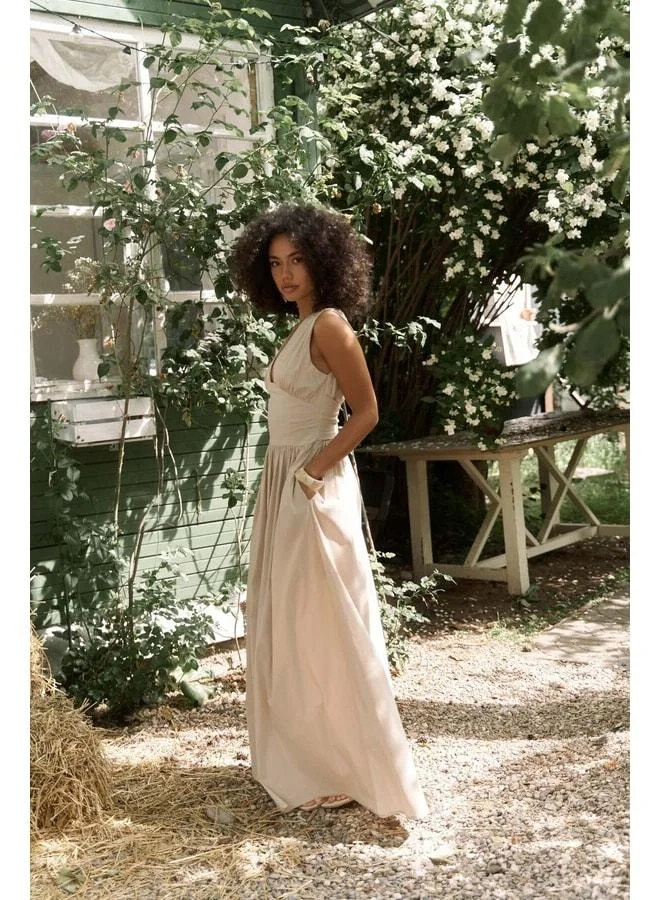Bohemai  Emilia Corset Detail Stone Long Dress for Women | Best Price UAE