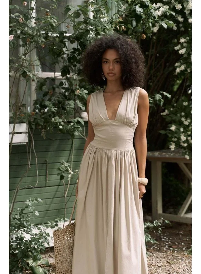 Bohemai  Emilia Corset Detail Stone Long Dress for Women | Best Price UAE
