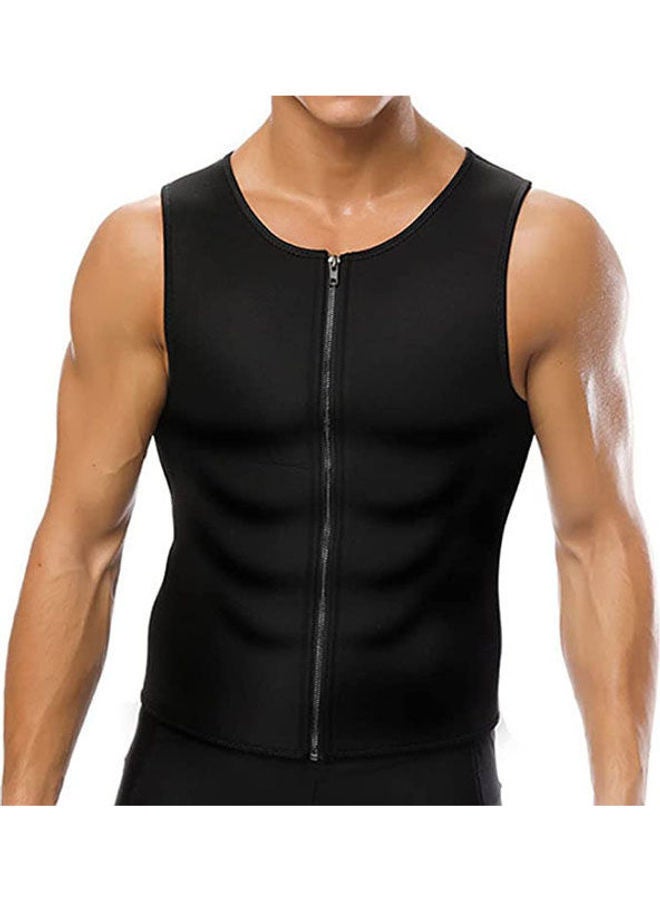 Waist Trainer For Men Vest Corset Helps To Belly Shaping On Fitness Workout Or Daily Life. Tank Top Supports Correct Posture, Space , M