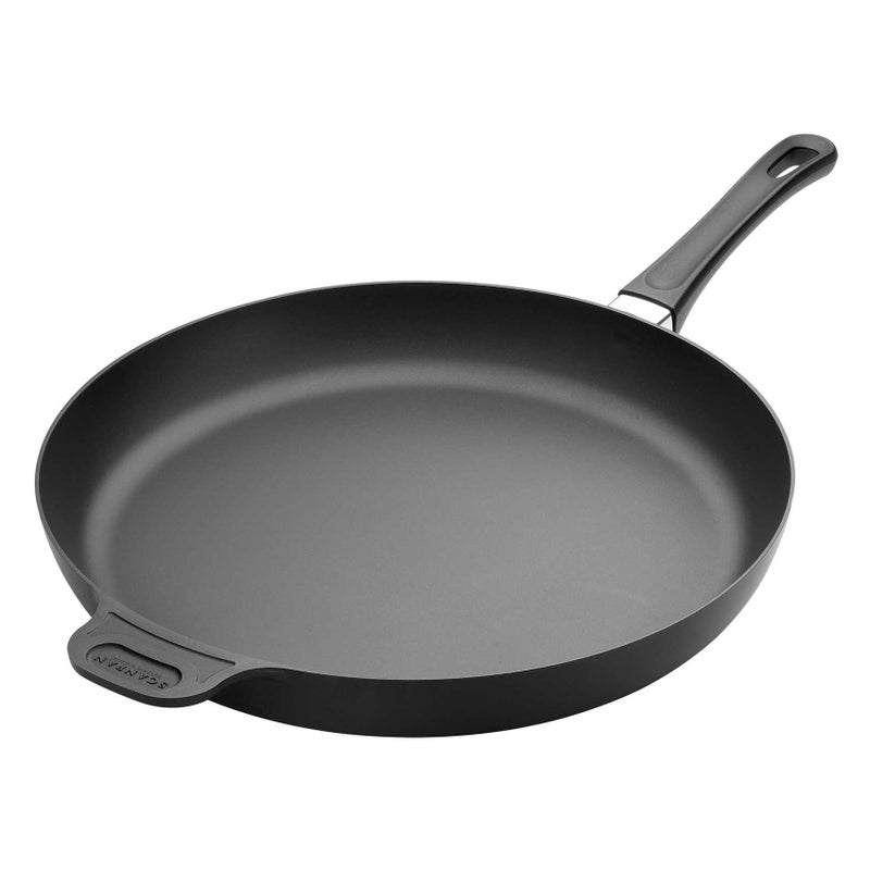 Scanpan Classic 1414 Nonstick Fry Pan Compatible with Gas and Electric Stovetops Metal Utensil Safe Oven Safe to 500F Dishwasher Safe Black