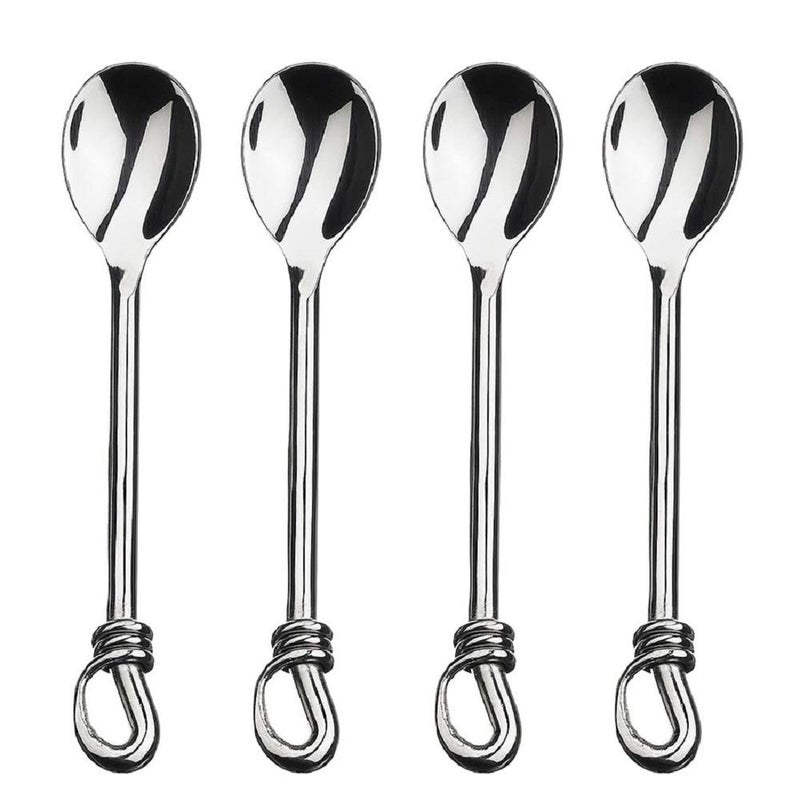 Gourmet Settings Twist 512 Mini  Demitassse Spoons Set of 4