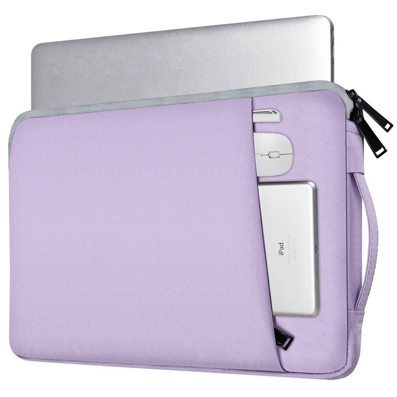 iKammo 13 Inch Laptop Sleeve Case for 13-inch New MacBook Air M5 A3449 M4 A3240 2025 2026,13 13.6 Inch MacBook Air 13 M3/M2/M1 2020-2024, Computer Carrying Bag with Handle, Purple - Image 1