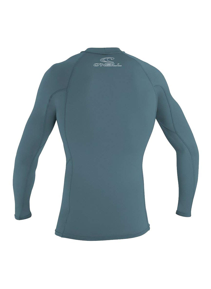 O'NEILL O' NEILL Men's Basic Skins 50+ Long Sleeve Rash Guard, Dusty Blue, 2XL  - Image 3