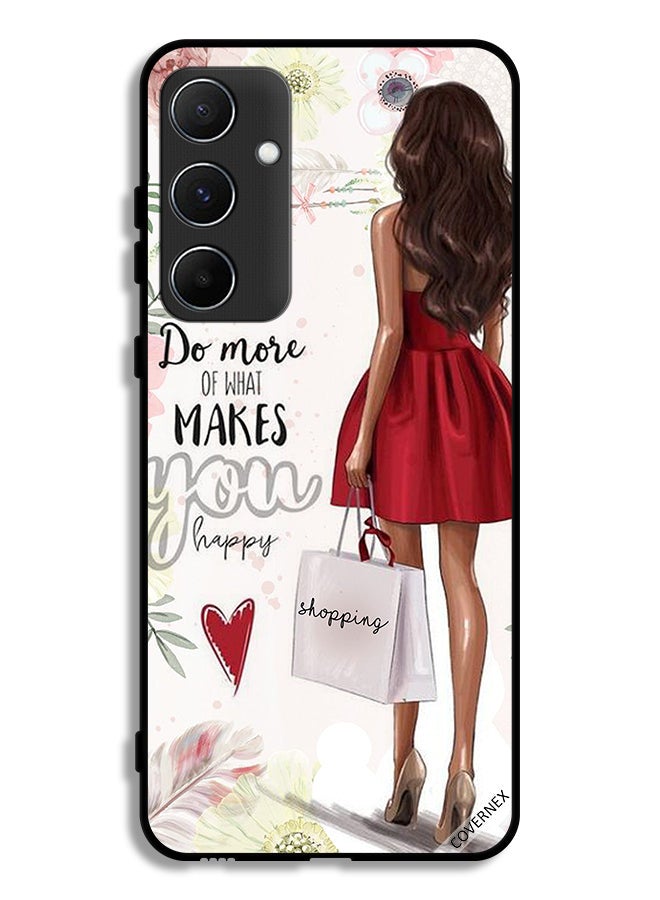 Covernex Samsung Galaxy A55 5G Protective Case Cover Do More Of What Makes You Happy - Image 1