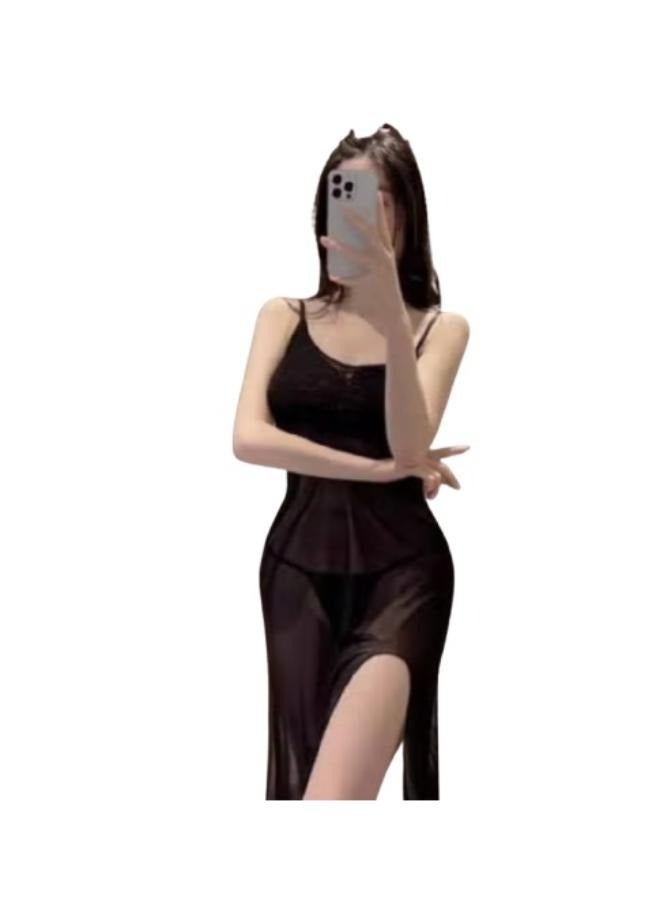 Women's Full Slip for Under Long Dress Sleeveless Nightgown Cami Dress - Image 1