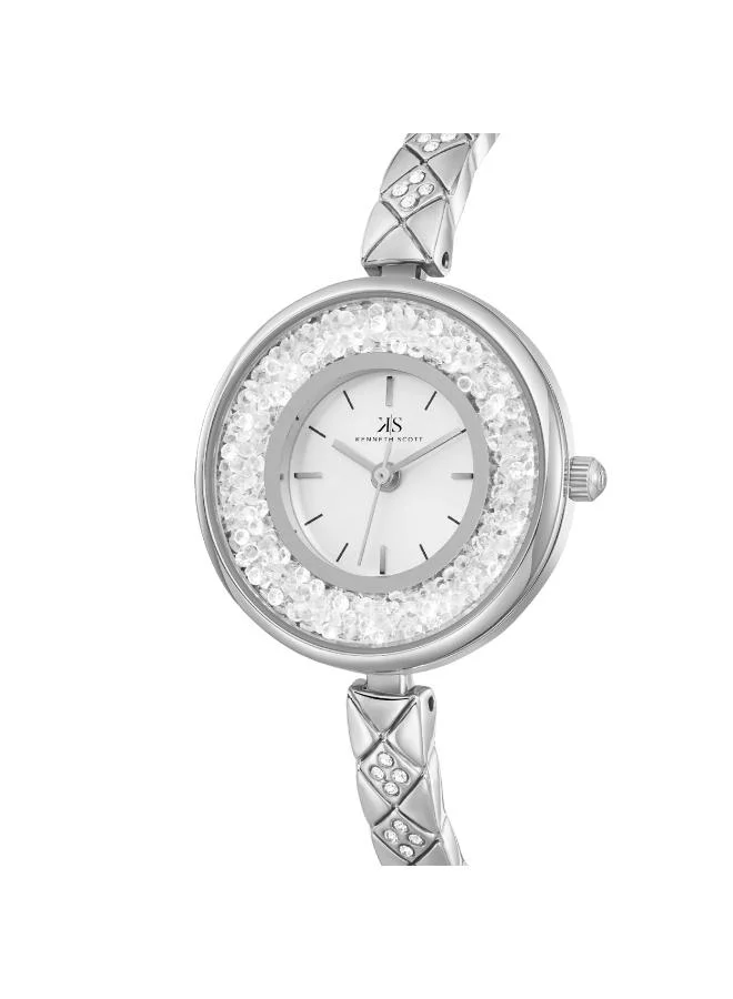 KENNETH SCOTT Women's Stainless Steel Analog Watch K23515-SBSS - 30 mm