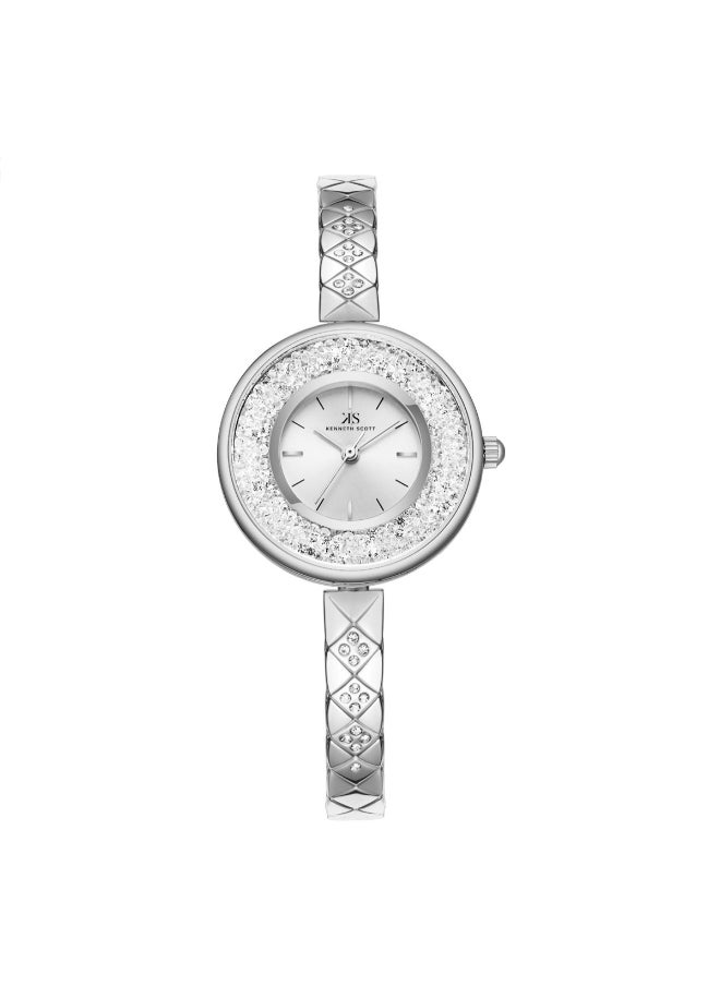 KENNETH SCOTT Women's Stainless Steel Analog Watch K23515-SBSS - 30 mm  - Image 1