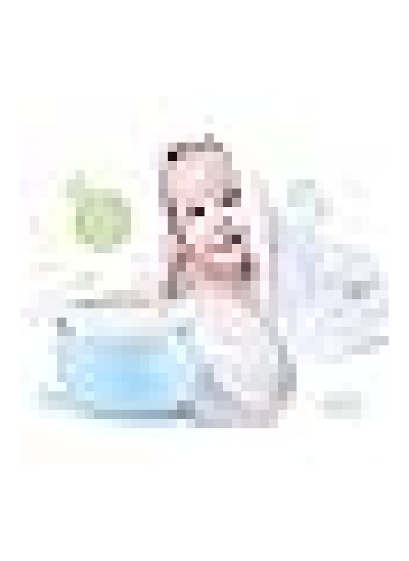 ericotry - Baby Care 3.5'' Baby After-Bath Powder Puff Kit Container Dispensor Case With Sifter Blue - Image 1