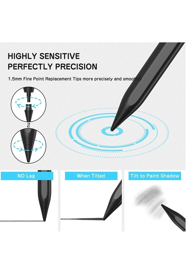 BGM Precision Stylus Pen with Palm Rejection, Compatible with Apple iPad 6th to 8th Generation (2018-2020), Fine Tip, No Lag, High Sensitivity, Perfect for Writing, Drawing  - Image 4