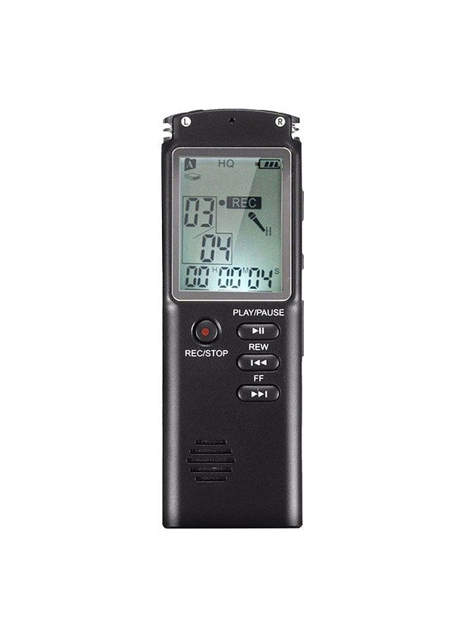Generic - 32GB Digital Voice Recorder Voice Activated Recorder MP3 Player 1536Kbps HD Recording Noise Reduction Dual Condenser Microphone 13h Continuous recording with WAV MP3 Player Telephone Recording - Image 1