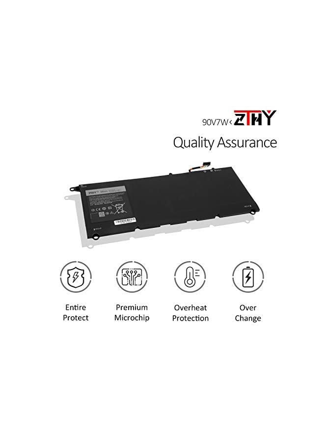 ZTHY 56Wh 90V7W Laptop Battery Replacement For Dell Xps 13 9343 9350 Ultrabook P54G P54G001 P54G002 13D 9343 13D-9343-1808T 13D-9343-350 13D-9343-3708 13-9350-D1708 13-9350-D1608 5K9Cp Din02 - Image 3
