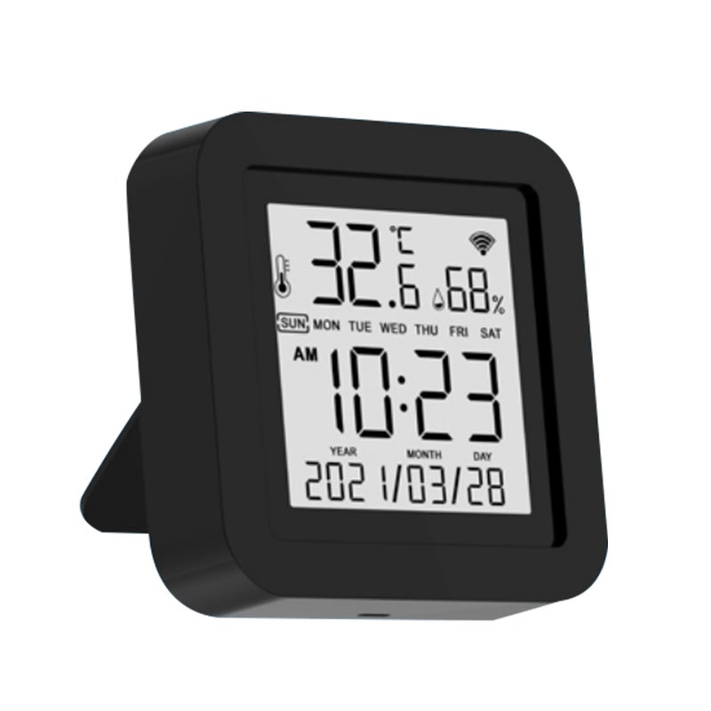 S09A Tuya WiFi 3 In 1 Infrared Remotes Control Temperature Humidity Detection Intelligent S-ensor USB Power Supplys LCD Display IR-enabled Device Remotes Control ℃/℉ Conversion Intelligent Linkage Timing Function Compatible with Google Home Voice Control - Image 1