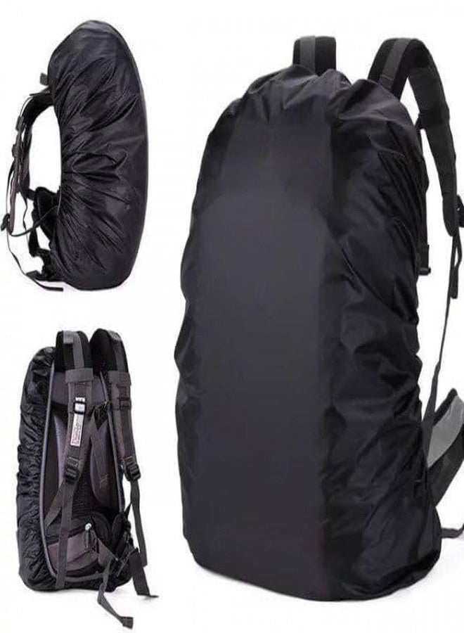 black sparrow غطاء حقيبة بلاك سبارو المقاوم للماء والمطر لحقائب الظهر، واقي مرن قابل للتعديل مقاوم للمطر والغبار، مناسب للرحلات والتنزه وحقائب الكمبيوتر المحمول، وحقائب المدرسة، وحقائب السفر مع جيب. - Image 1