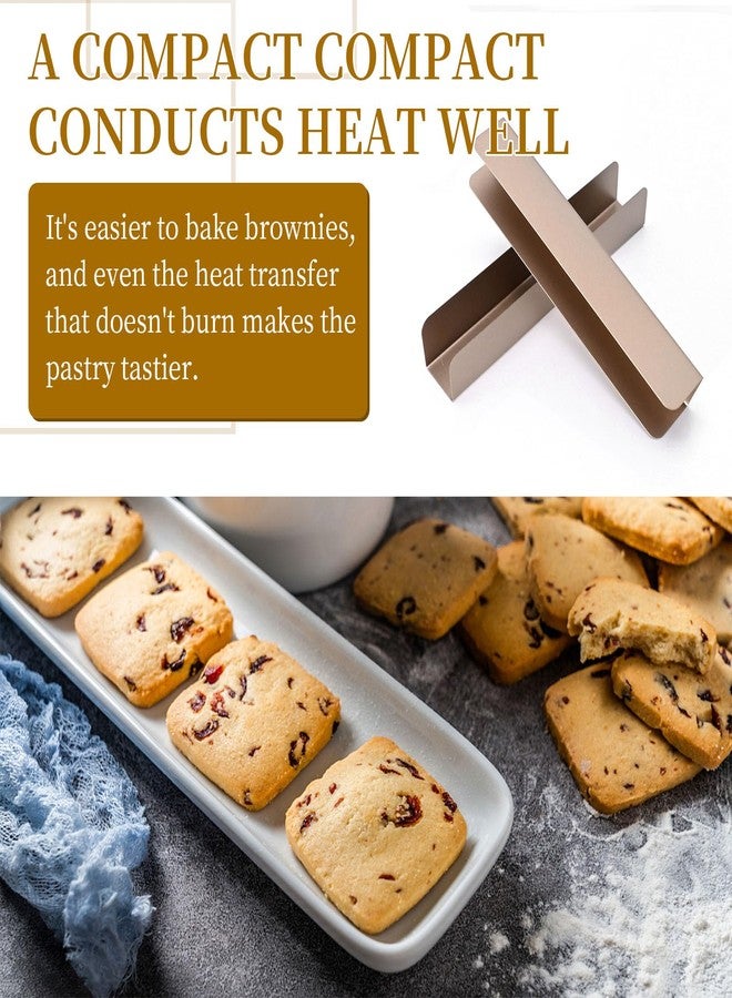 MDEOOSKY 4PCS Cookie Cutter Long Non- Stick, Rectangle Cookie Cutters, Carbon Steel Cookie Mold, U Shape Biscuit Cake Bread Mold for Baking Fondant Baguette Dessert, 9.5"x1.8"x1.6" - Image 5
